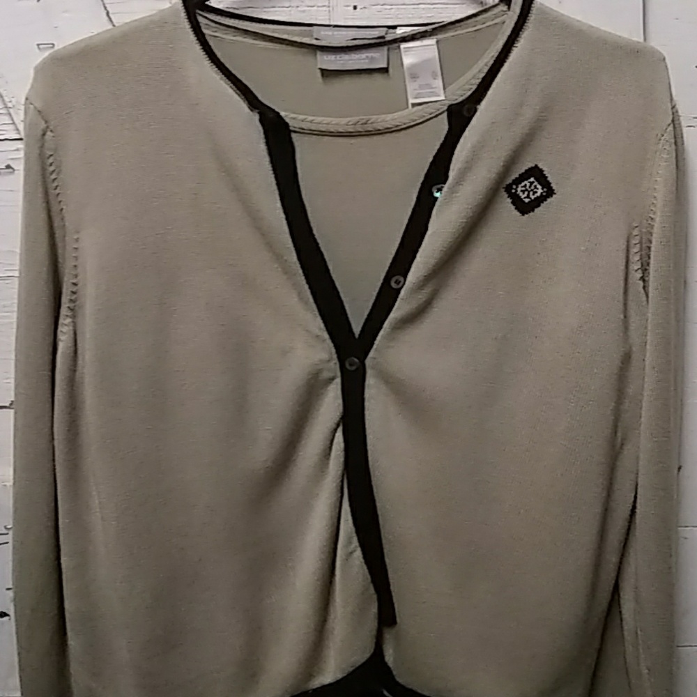 Liz Claiborne Collection 2 Piece Silk Top Set